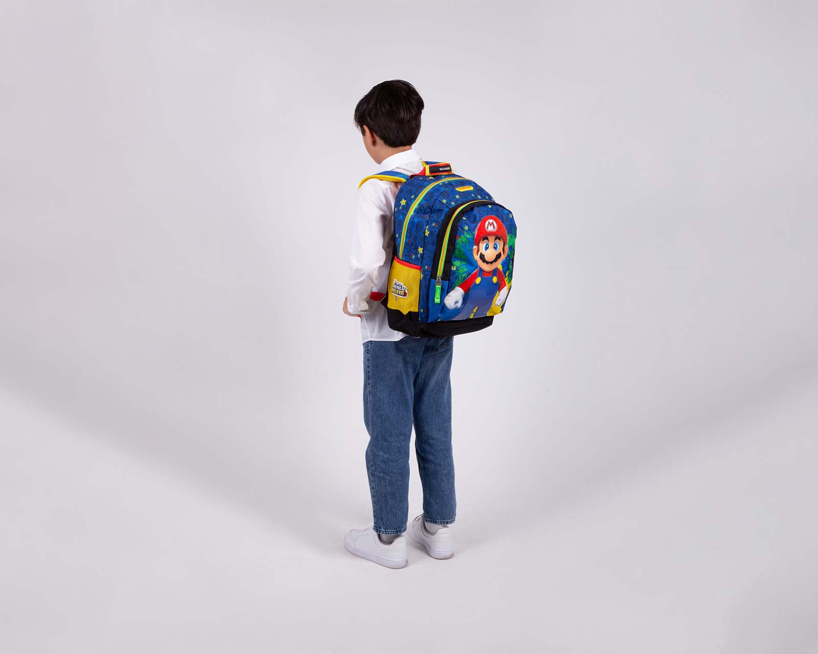 Foto 6 pulgar | Mochila Grande Chenson Mario Bros Primaria Laced Azul para Niño