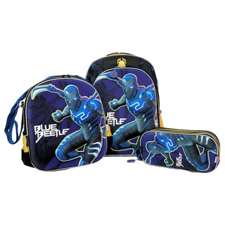 Foto 1 | Mochila infantil Fotorama Blue Beetle color Azul 3 Piezas