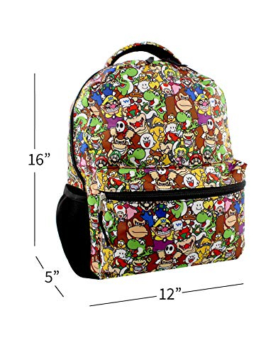 Foto 4 pulgar | Venta Internacional- Mochila Nintendo Diseño Super Mario Brothers 16'' para Niños Multicolor