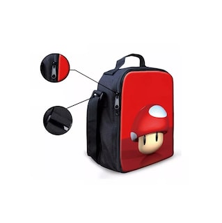 Foto 3 | Mochila + Lonchera + Lapicera Belug Mario Bros color Rojo 3 Piezas