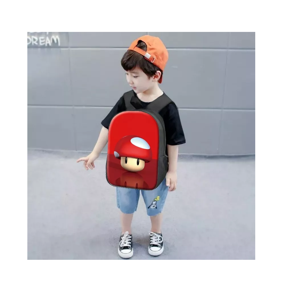 Foto 5 | Mochila + Lonchera + Lapicera Belug Mario Bros color Rojo 3 Piezas