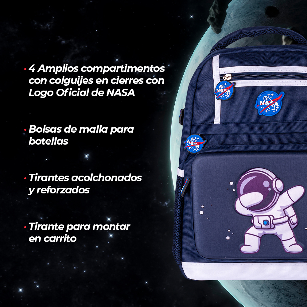 Foto 6 pulgar | Mochila Nasa Nsbp14 color Azul
