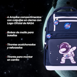 Foto 5 | Mochila Nasa Nsbp14 color Azul