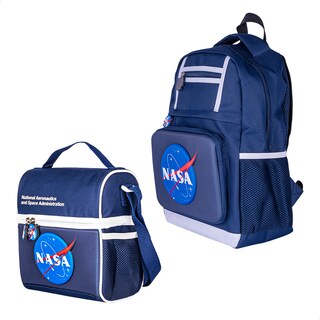 Foto 2 | Mochila + Lonchera Escolar Nasa NSKIT05 color Azul