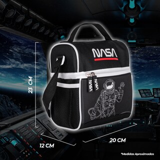 Foto 6 | Mochila + Lonchera Escolar Nasa NSKIT06 color Negro Diseño de Astronauta