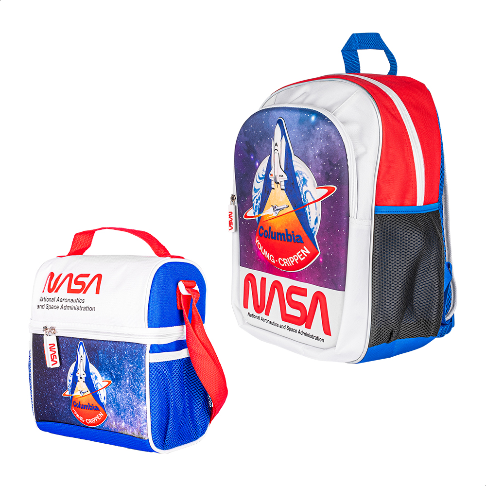 Foto 2 | Mochila + Lonchera Escolar Nasa NSKIT03 color Blanco Diseño de Astronauta