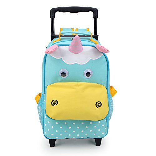 Venta Internacional- Mochila con Ruedas para Niños Yodo Zoo Maleta de Viaje 3 Vías Pequeño Unicornio