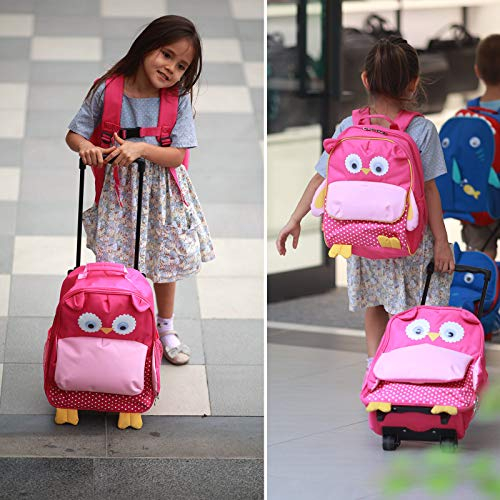 Foto 4 pulgar | Venta Internacional-Mochila Escolar Yodo color Rosa con Ruedas