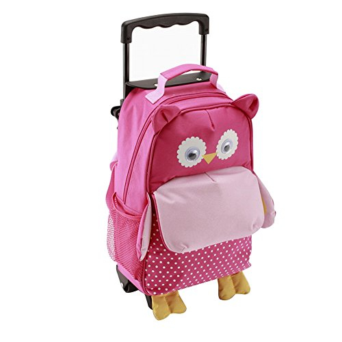 Venta Internacional- Mochila Escolar para Niña Yodo color Rosa con Ruedas