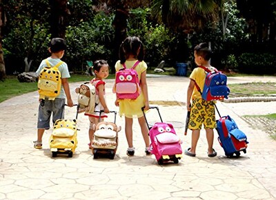 Foto 3 | Venta Internacional- Mochila Escolar para Niña Yodo color Rosa con Ruedas
