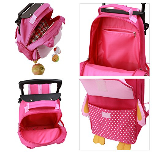 Foto 5 pulgar | Venta Internacional- Mochila Escolar para Niña Yodo color Rosa con Ruedas