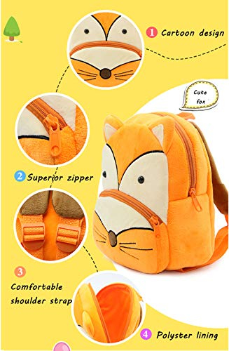 Foto 6 pulgar | Venta Internacional- Mochila Ladyzone Zoo Animals 10'' para Niños de 1-6 Años Diseño de Zorro