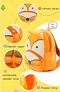 Foto 5 | Venta Internacional- Mochila Ladyzone Zoo Animals 10'' para Niños de 1-6 Años Diseño de Zorro