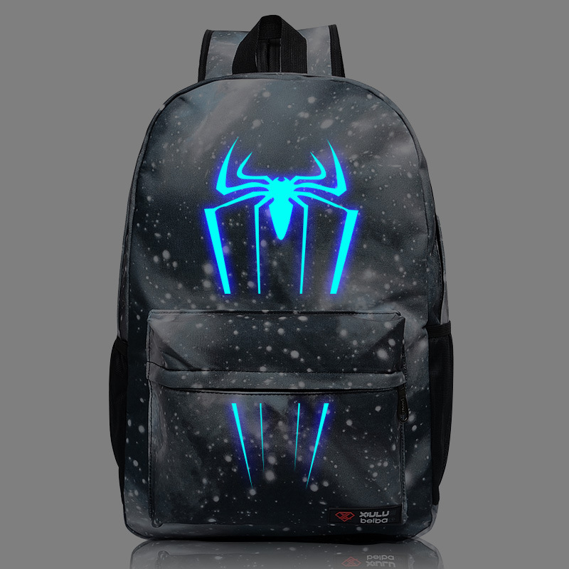 Venta Internacional - Mochila Escolar Spider-Man Brilla en la Obscuridad