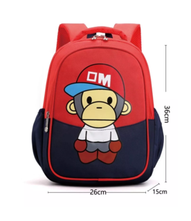 Foto 2 | Mochila Escolar Para Niños Impermeable Para Escuela Primaria Rojo