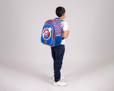 Foto 8 | Mochila Chenson Mario Bros Azul Marsh