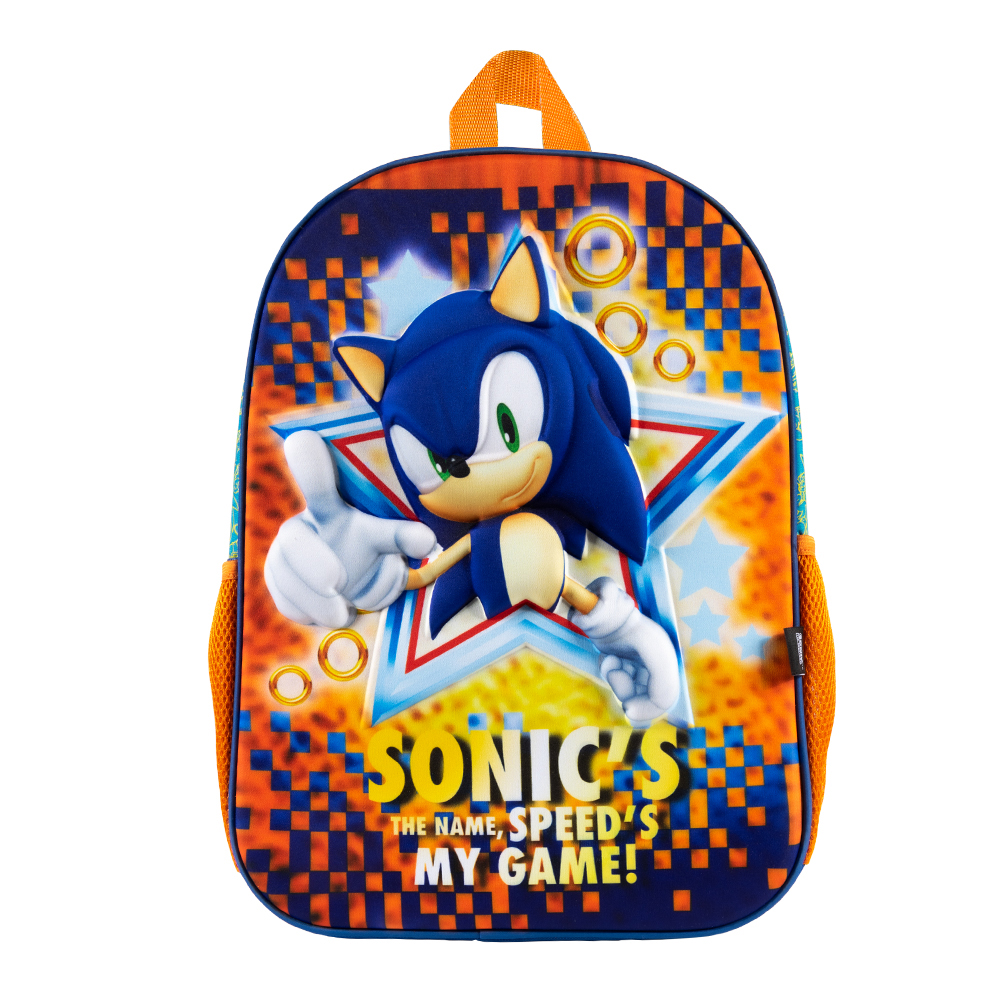 Foto 2 pulgar | Mochila Escolar Ginga Sonic Diseño 3d Step It Up