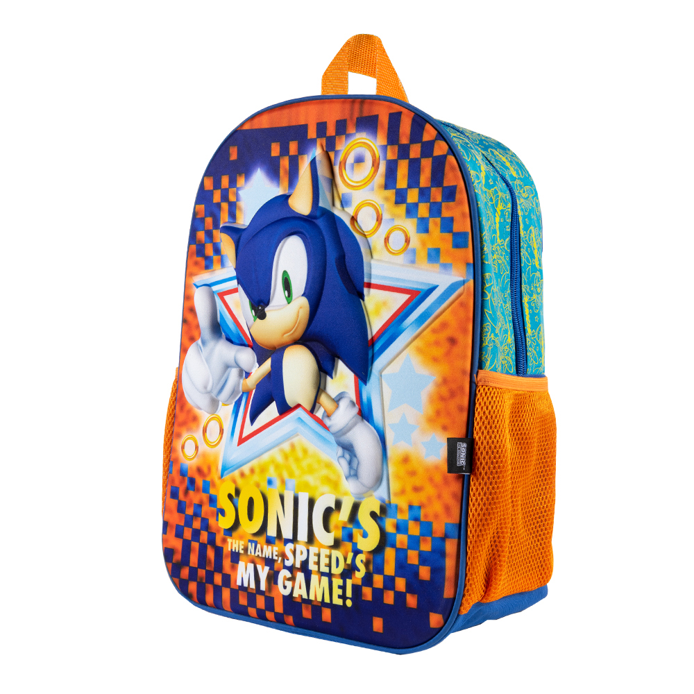 Foto 3 pulgar | Mochila Escolar Ginga Sonic Diseño 3d Step It Up