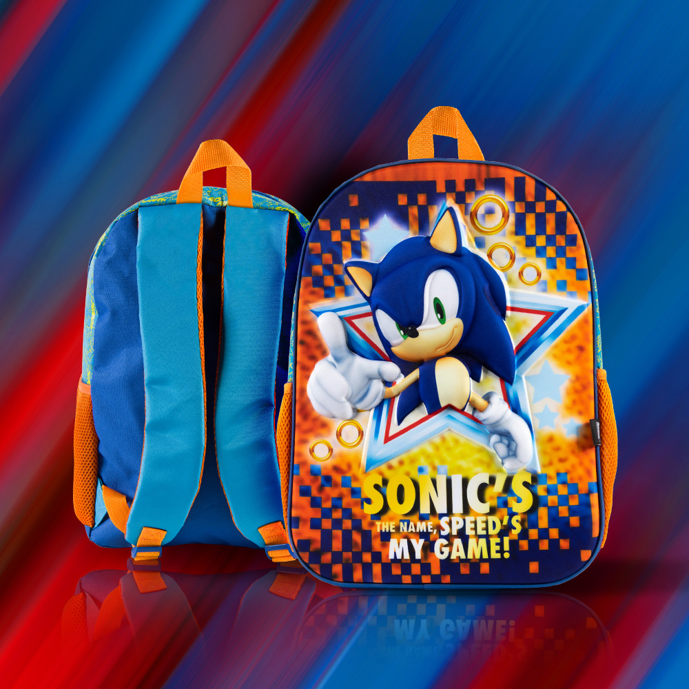 Foto 7 pulgar | Mochila Escolar Ginga Sonic Diseño 3d Step It Up