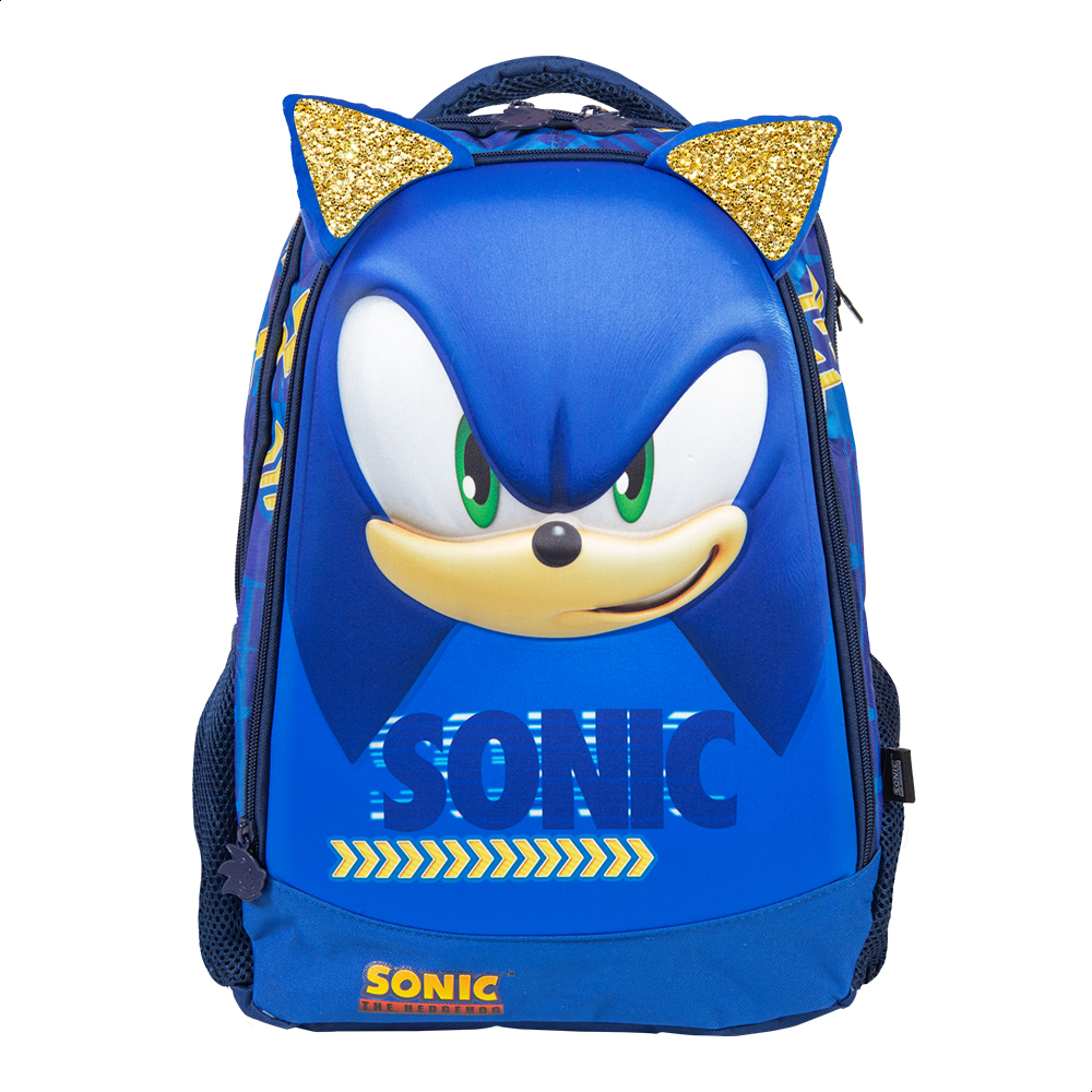 Mochila Escolar Ginga Sonic 16 Pulgadas Diseño 3d