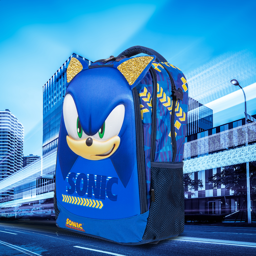 Foto 5 | Mochila Escolar Ginga Sonic 16 Pulgadas Diseño 3d