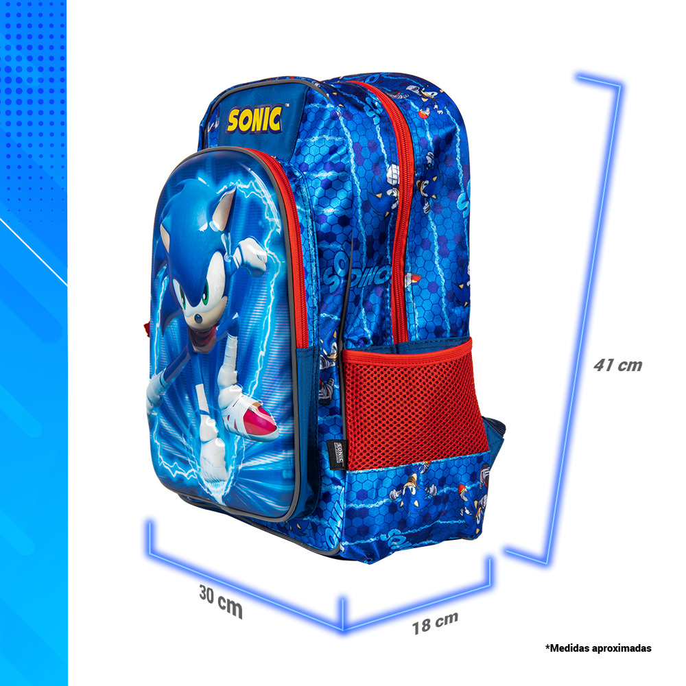 Foto 4 | Mochila Escolar Ginga Sonic 3d Speed Force Edition