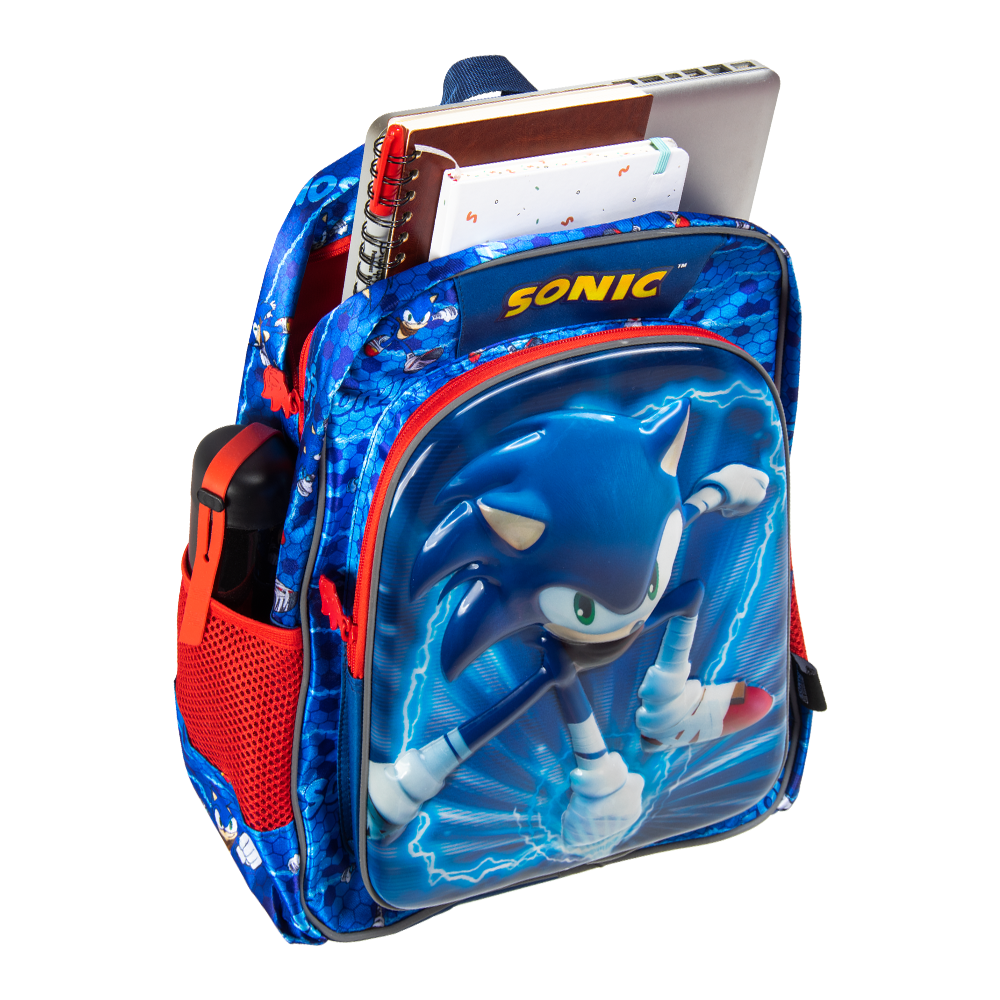 Foto 6 pulgar | Mochila Escolar Ginga Sonic 3d Speed Force Edition