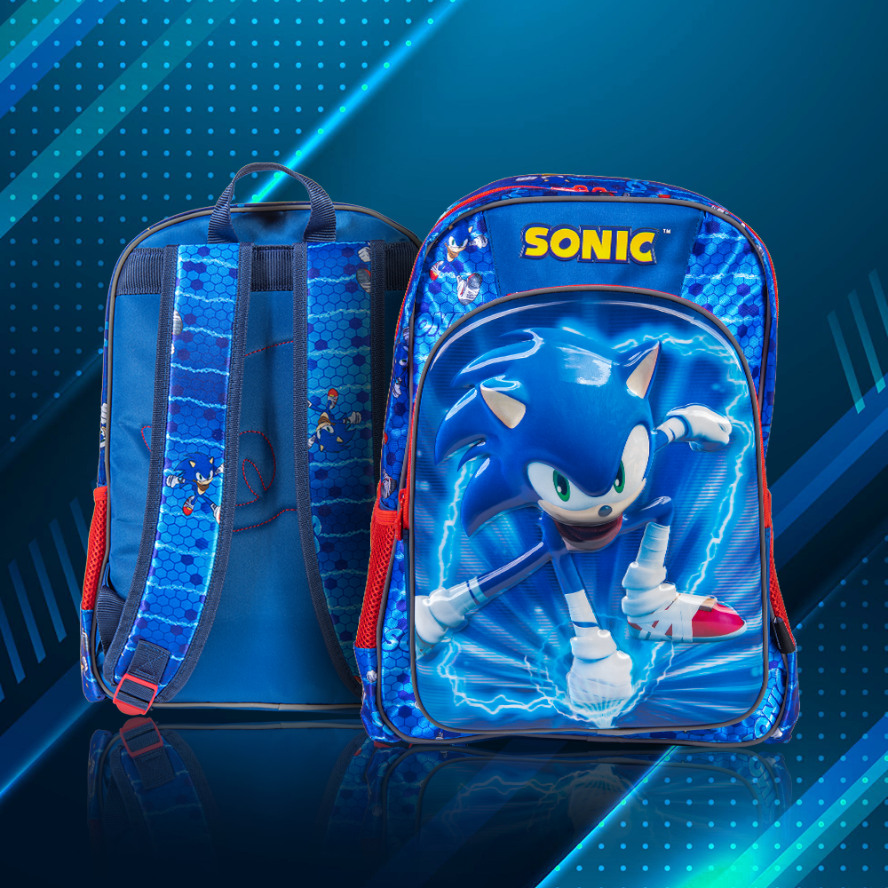 Foto 9 pulgar | Mochila Escolar Ginga Sonic 3d Speed Force Edition