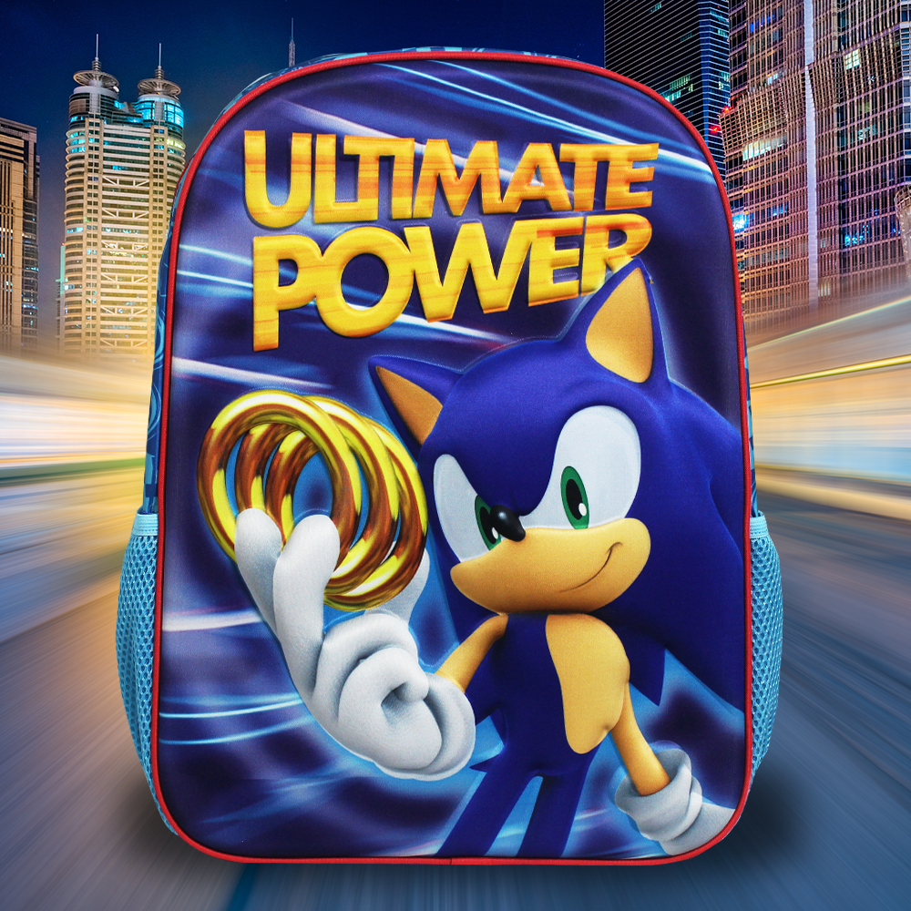 Foto 8 pulgar | Mochila Escolar Ginga Sonic Ultimate Power Diseño 3d