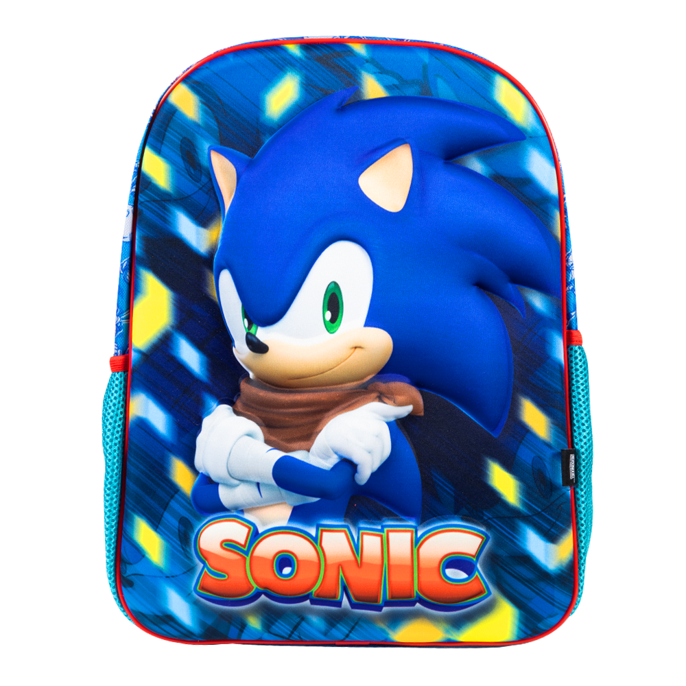 Foto 2 pulgar | Mochila Escolar Ginga Sonic 14 Pulgadas Diseño 3d