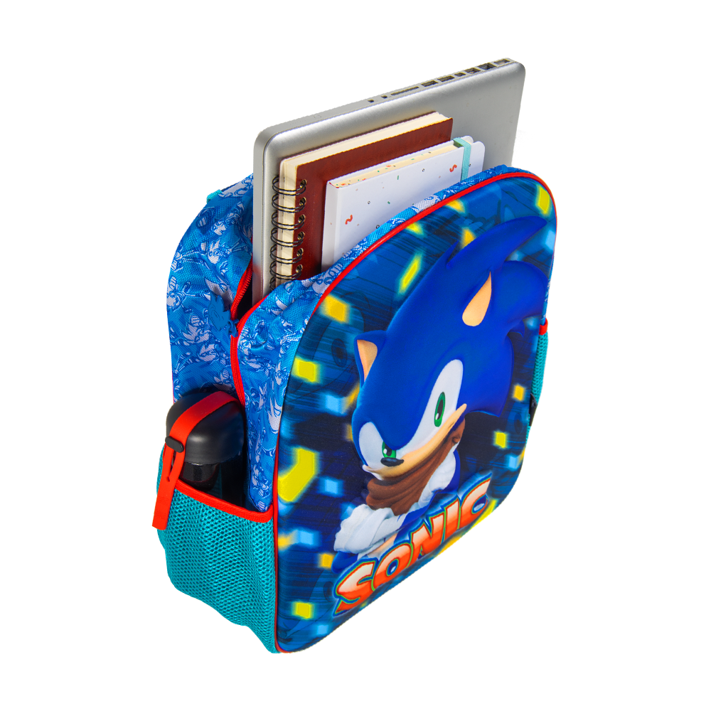 Foto 3 pulgar | Mochila Escolar Ginga Sonic 14 Pulgadas Diseño 3d