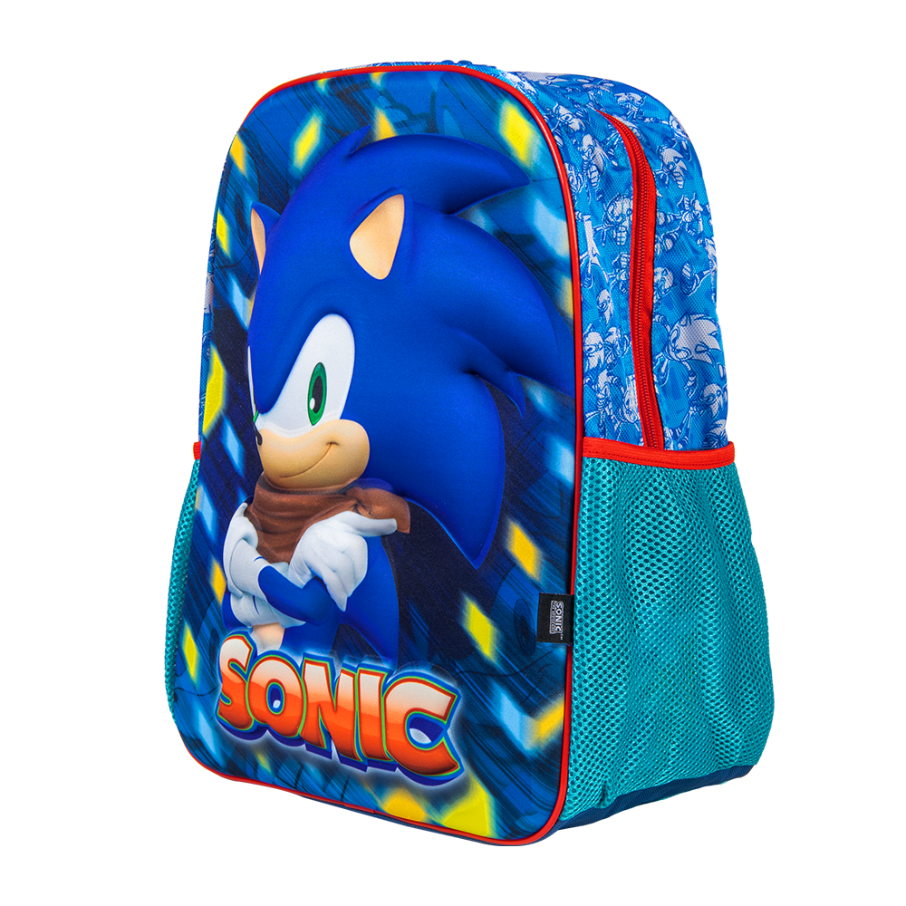 Foto 4 pulgar | Mochila Escolar Ginga Sonic 14 Pulgadas Diseño 3d