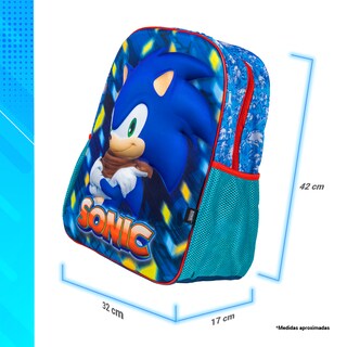 Foto 4 | Mochila Escolar Ginga Sonic 14 Pulgadas Diseño 3d
