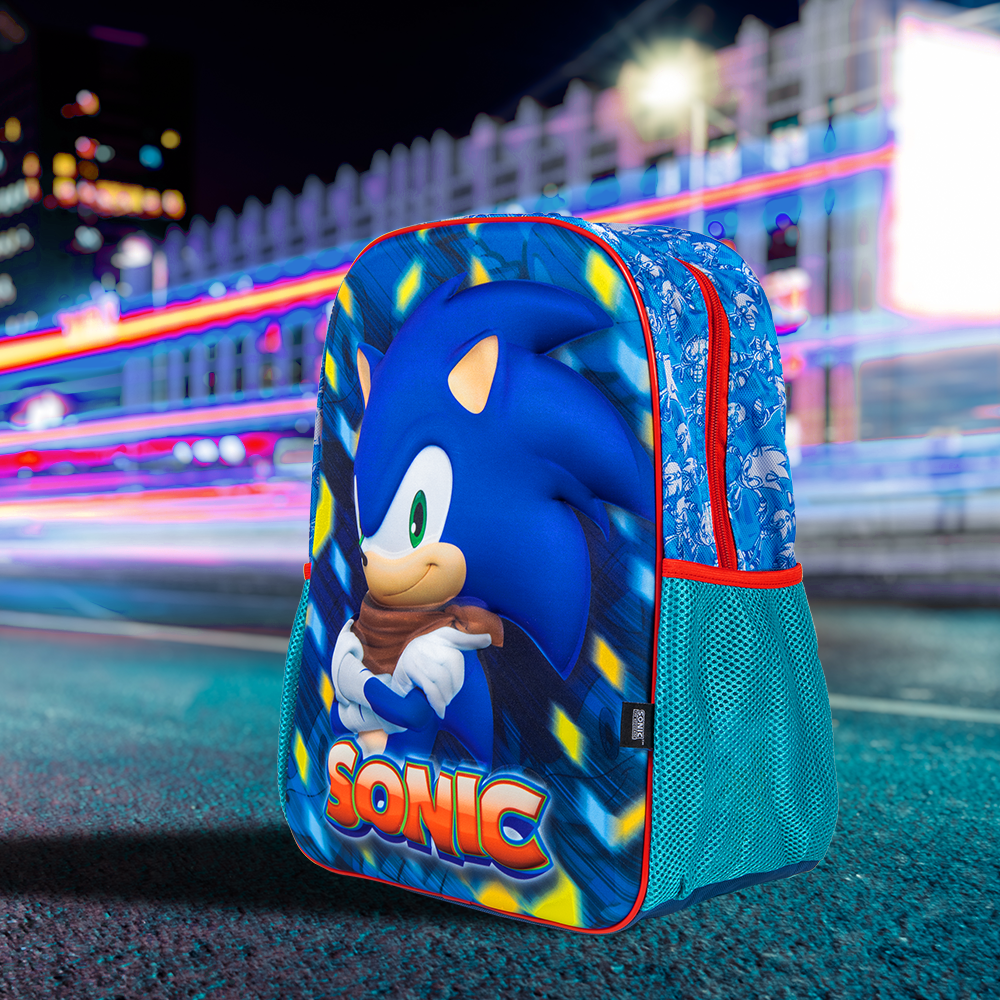 Foto 8 pulgar | Mochila Escolar Ginga Sonic 14 Pulgadas Diseño 3d