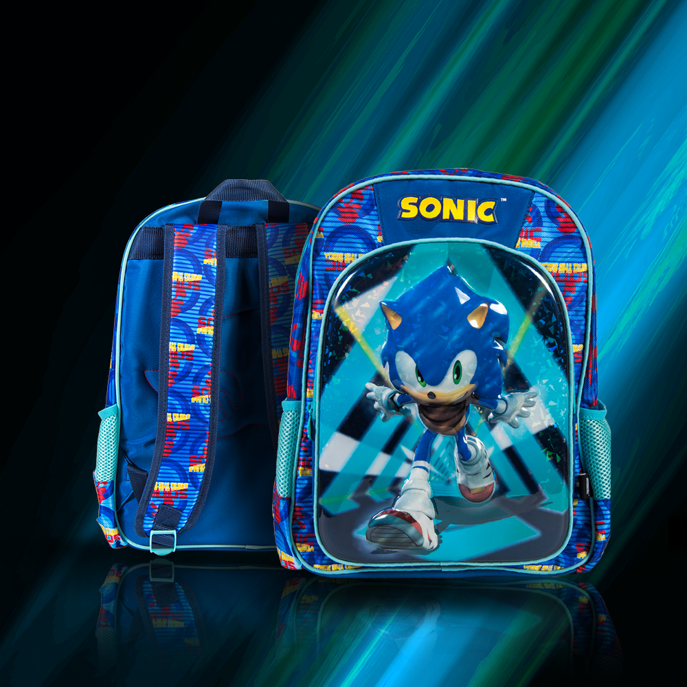 Foto 9 pulgar | Mochila Escolar Ginga Sonic Diseño 3d