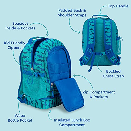 Foto 4 pulgar | Venta Internacional-Mochila Bentgo Azul Escolar