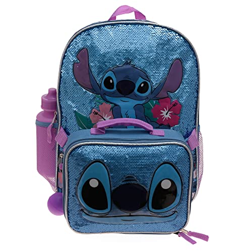Foto 3 pulgar | Venta Internacional - Set de Mochilas Disney Lilo & Stitch Girl con Kit de Almuerzo y Botella de Agua