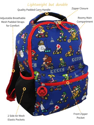 Foto 5 pulgar | Venta Internacional - Mochila Nintendo Mario Kart En Edad Escolar Y Niñas De 40 Cm para Niños