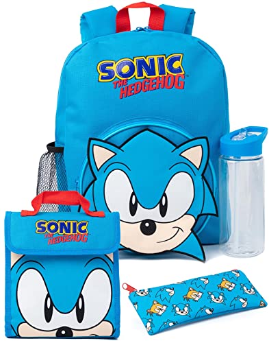 Foto 2 pulgar | Venta Internacional - Set De Mochilas Sonic The Hedgehog Kids De 4 Piezas Con Bolsa De Almuerzo