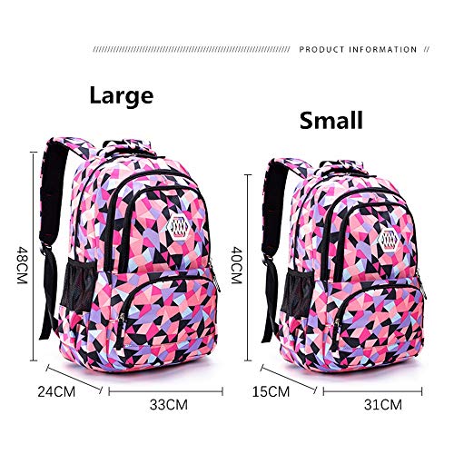 Foto 3 pulgar | Venta Internacional - Set de Mochila y Bolsa de Almuerzo con Estampado Geométrico Bansusu para Niños