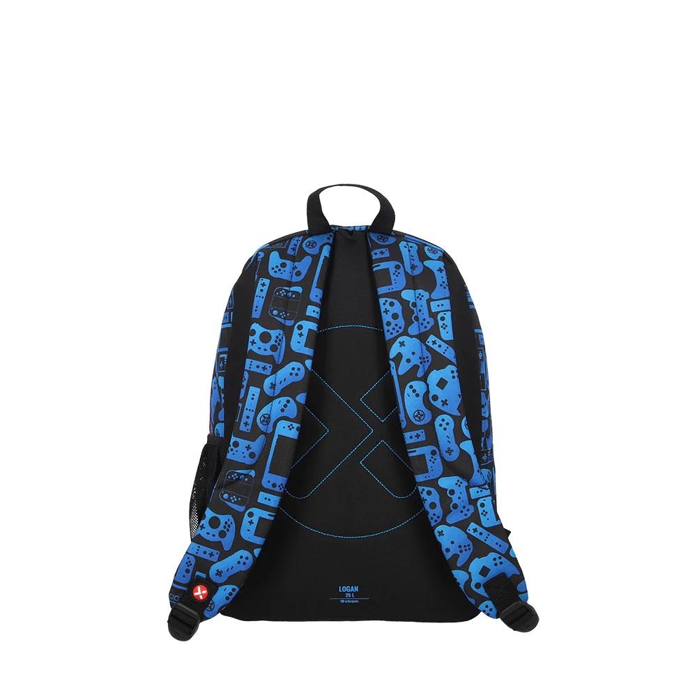 Foto 4 pulgar | Mochila Xtrem Logan Blue Dino Azul Infantil