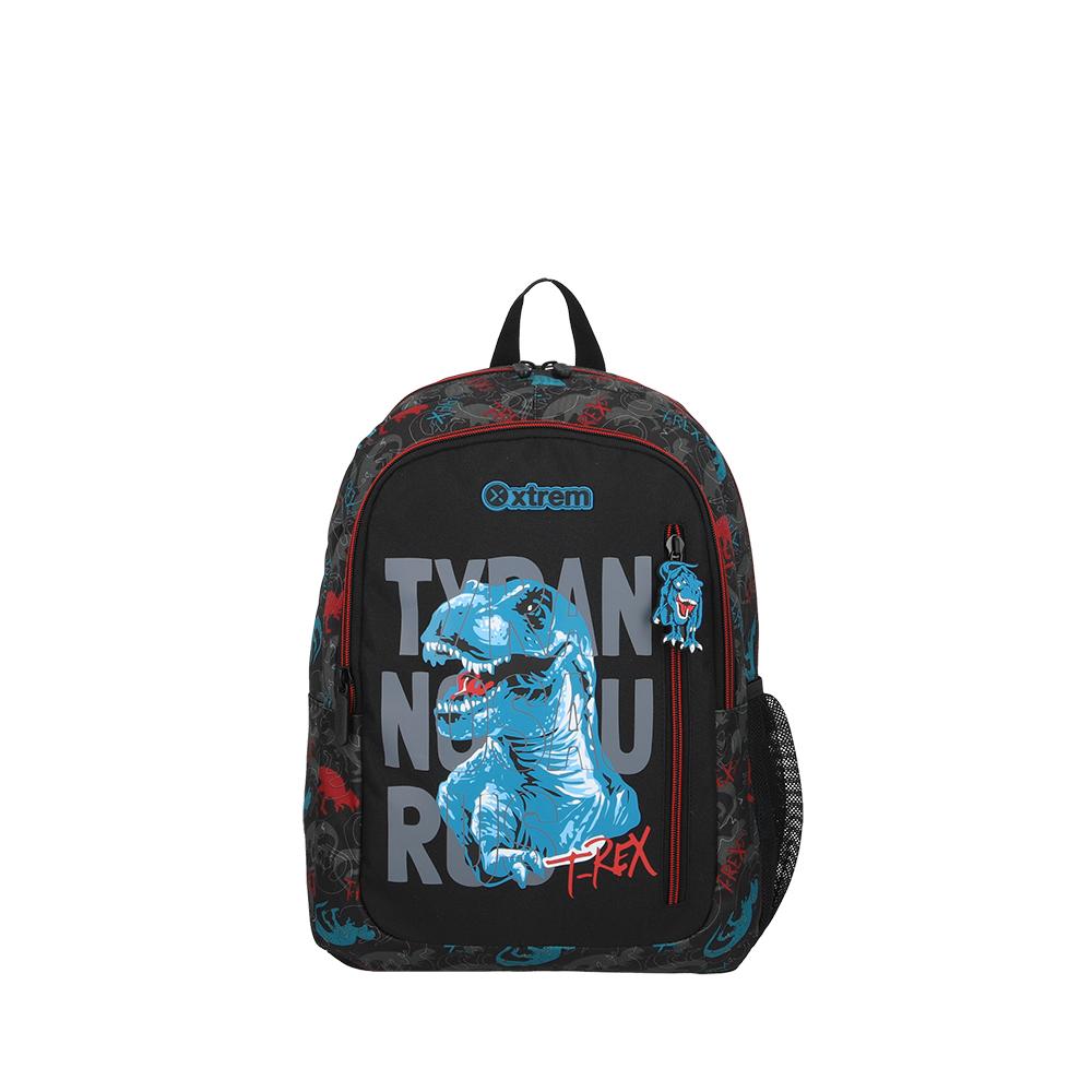 Mochila Xtrem Logan Black Dino Negra