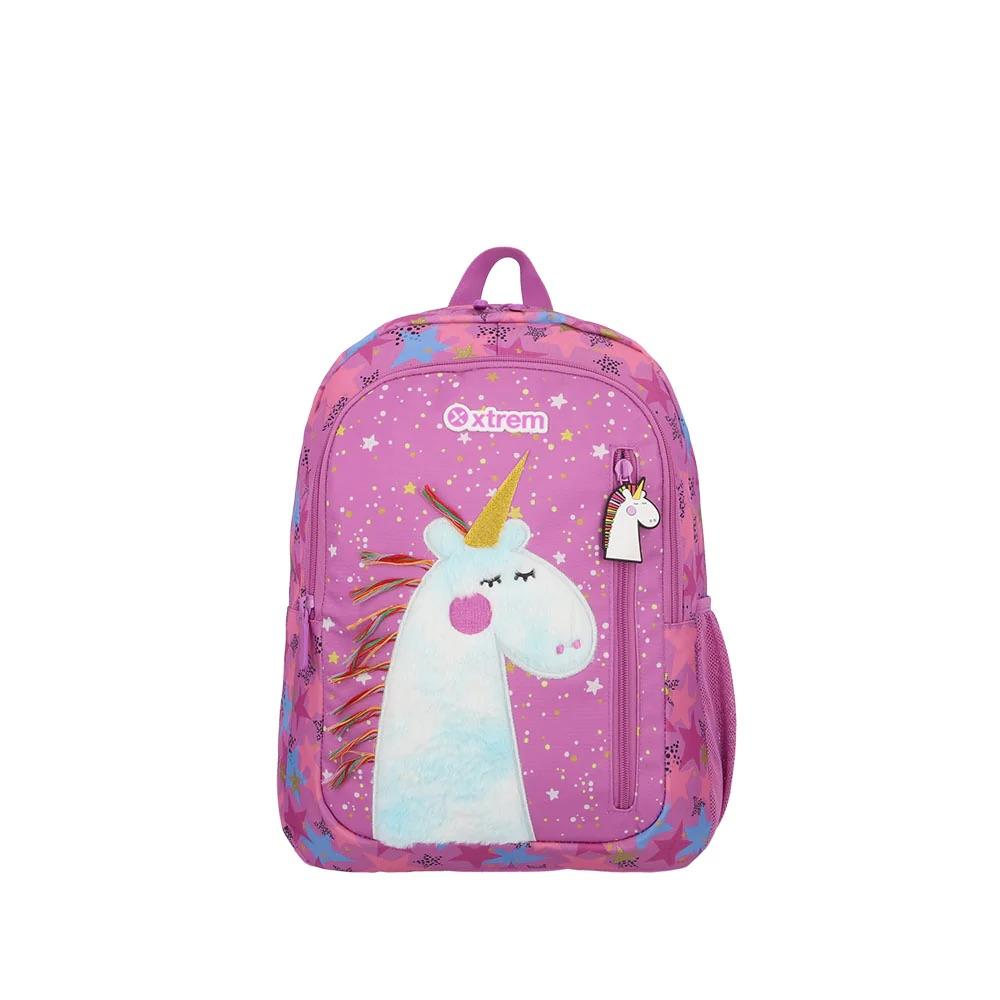 Foto 2 pulgar | Mochila Xtrem Logan Unicorn Morada