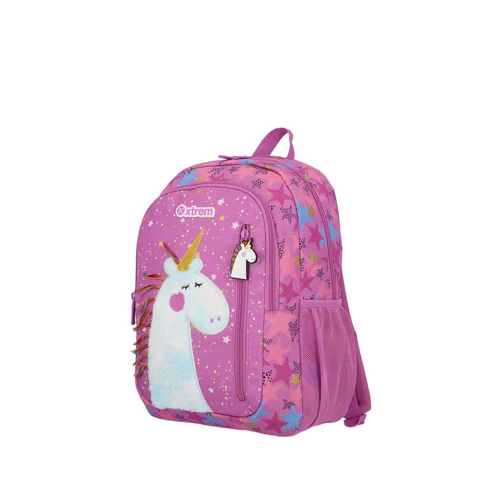 Foto 3 pulgar | Mochila Xtrem Logan Unicorn Morada