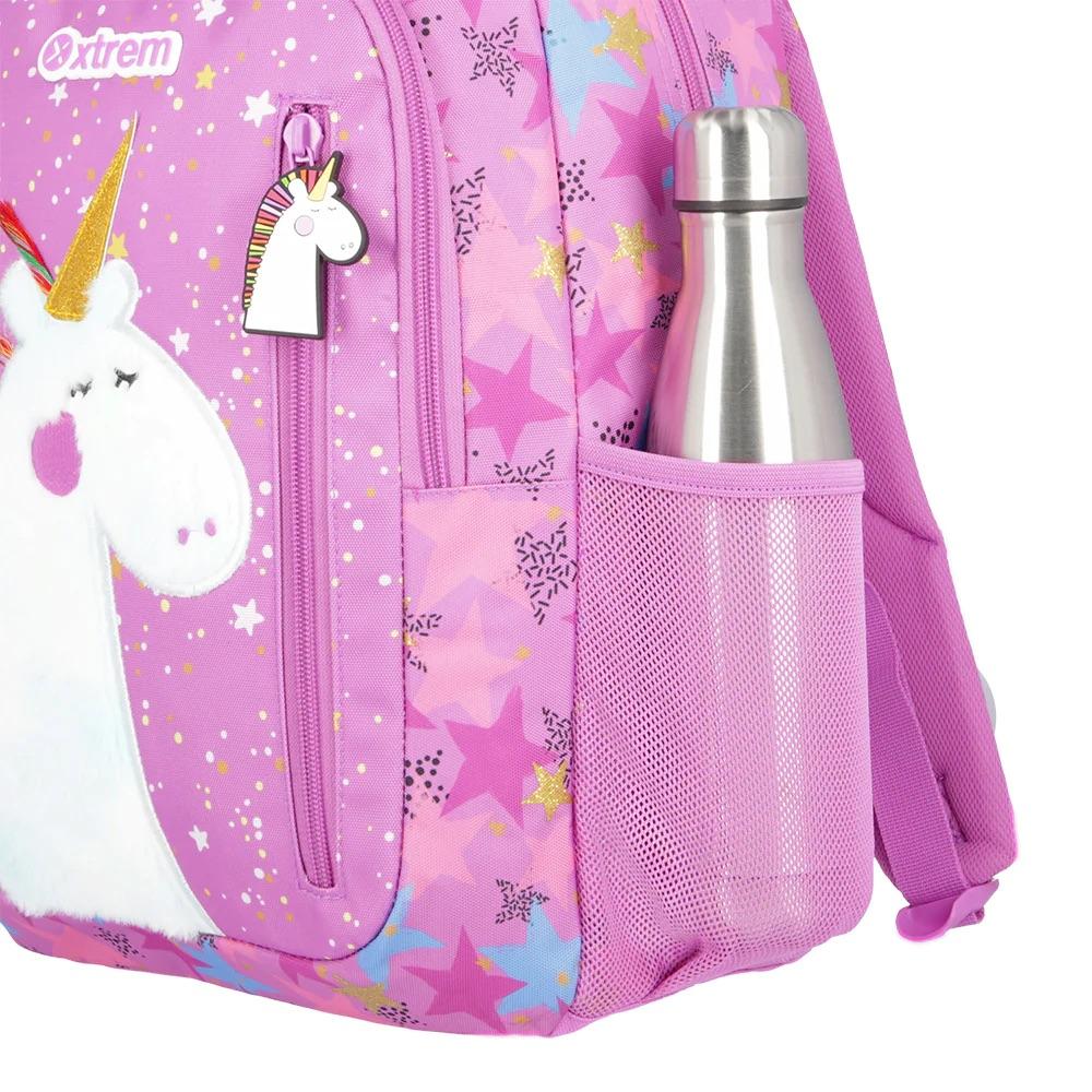 Foto 5 pulgar | Mochila Xtrem Logan Unicorn Morada