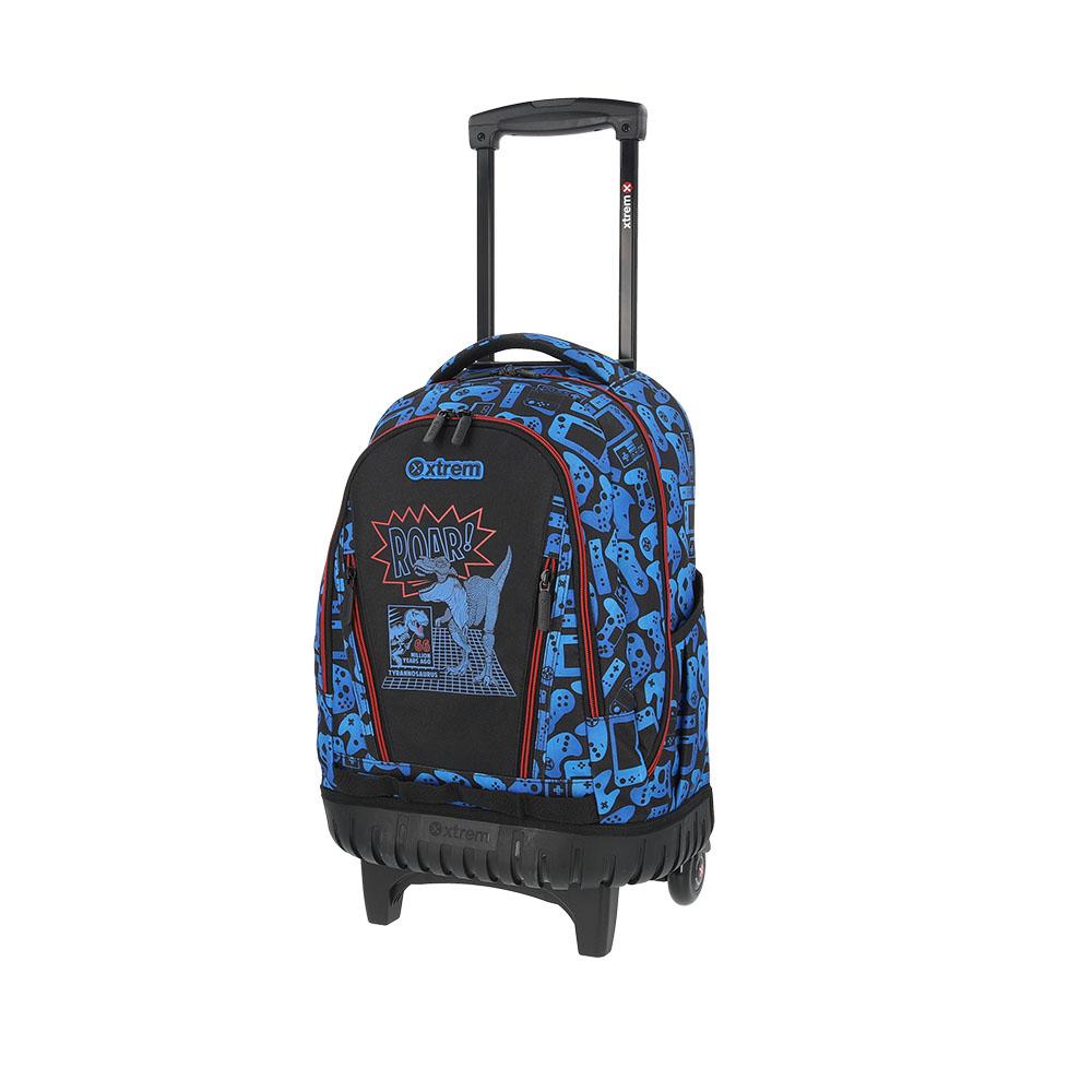 Foto 3 pulgar | Mochila Xtrem Cross Blue Dino Azul