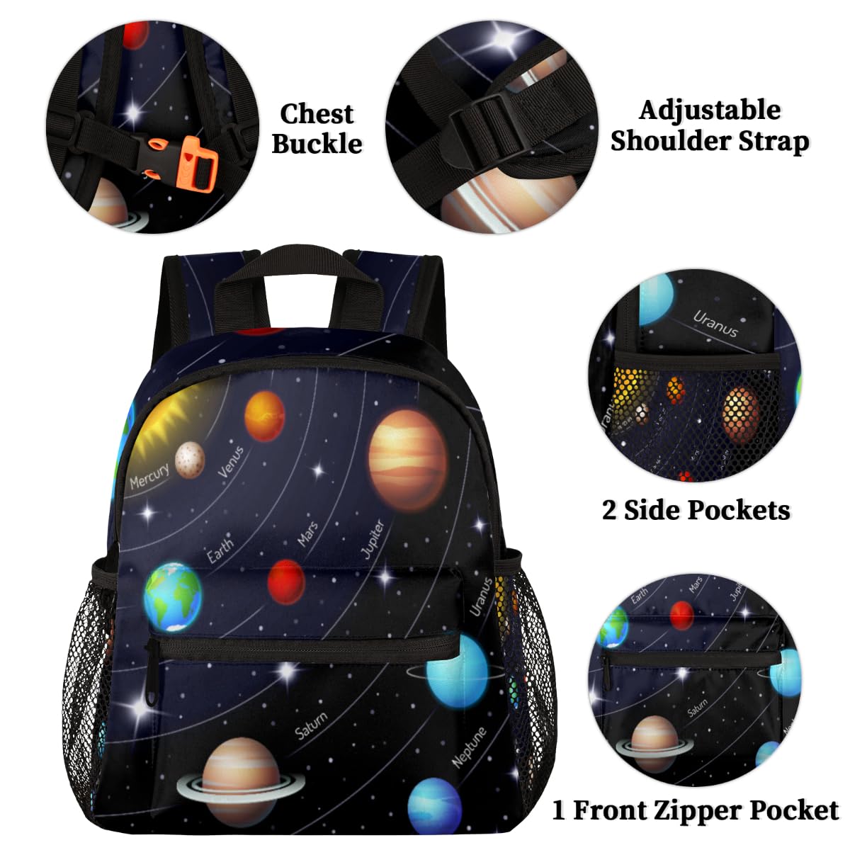 Foto 4 pulgar | Mochila Infantil Solar System Planets - Venta Internacional