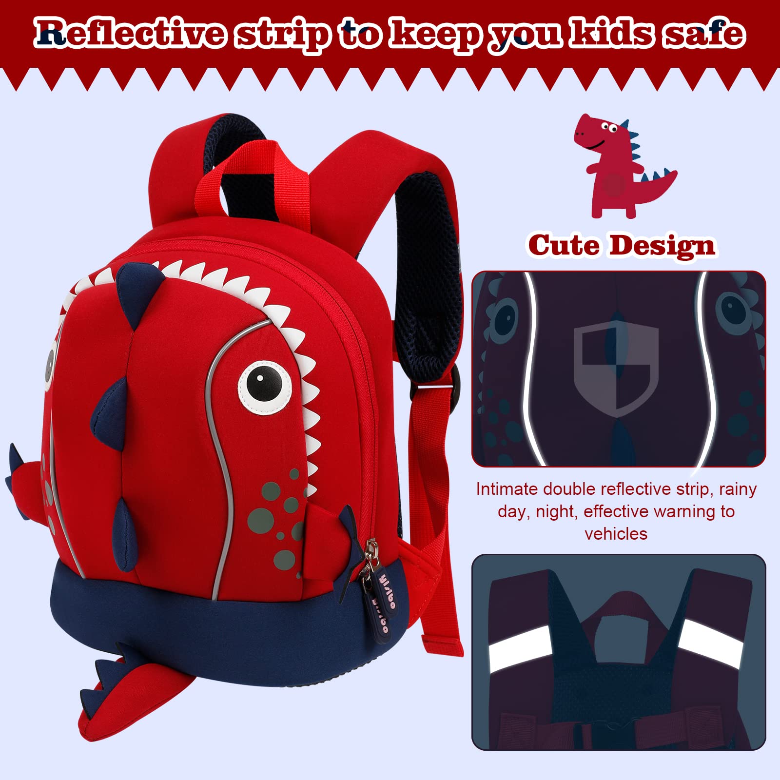 Foto 4 pulgar | Mochila Yisibo Para Niños Con Correa De Seguridad, Antipérdida Para Niños - Venta Internacional.