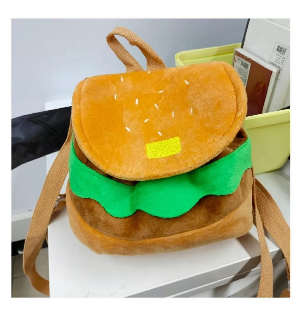 Foto 2 | Mochila Lab.G Multicolor Diseño Hamburguesa