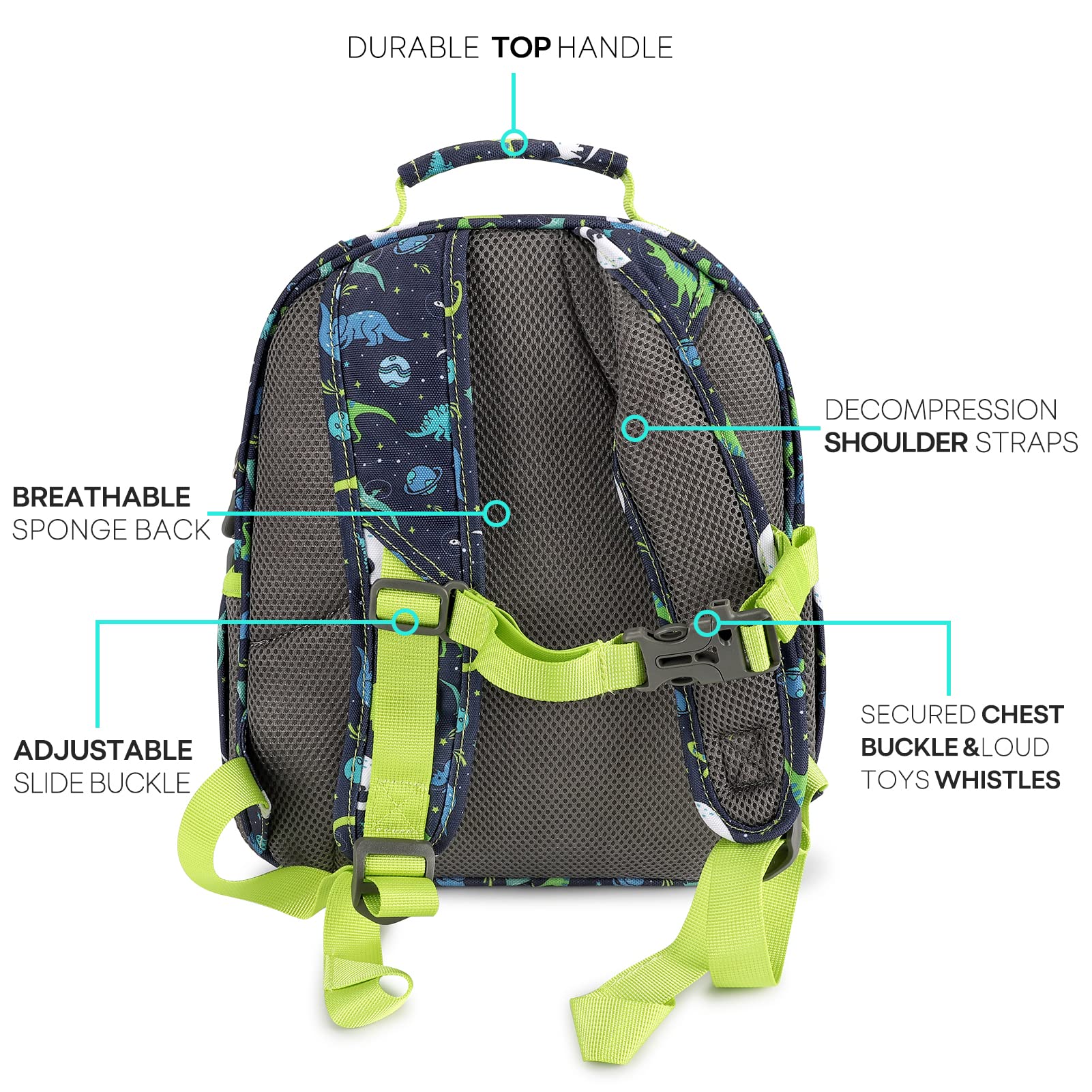 Foto 5 pulgar | Mochila Mibasies Dinosaurios 12L para Niños - Venta Internacional